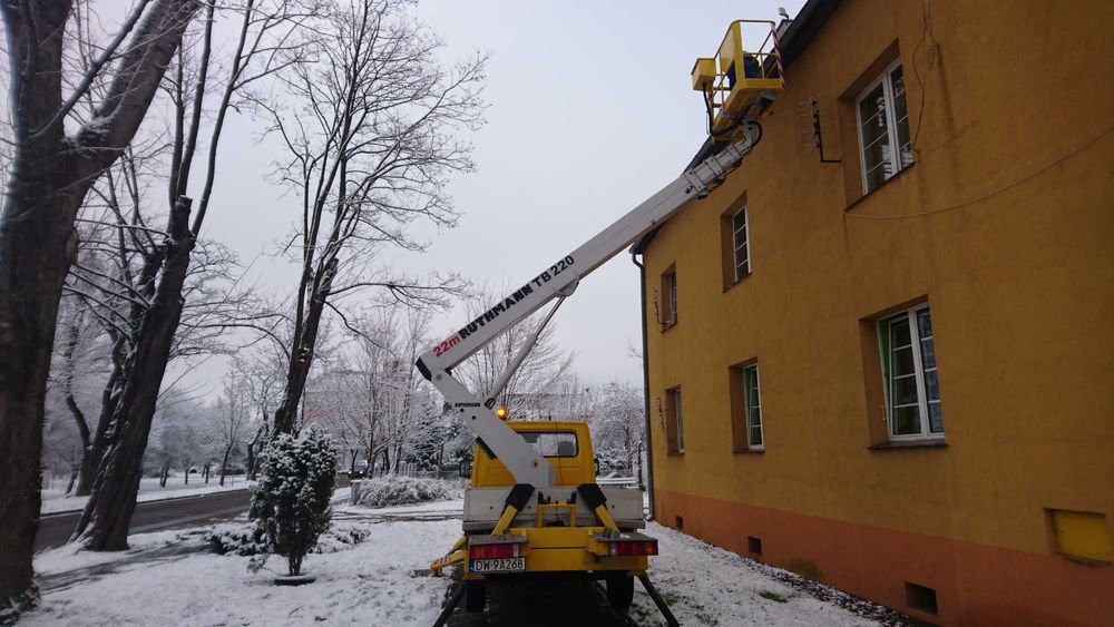 Wynajem podnośnika koszowego zwyżka 22m Wrocław i okolice