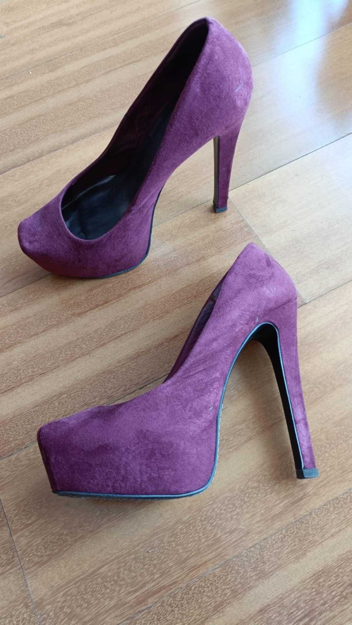 Sapato Sisley Tacão Violeta 37