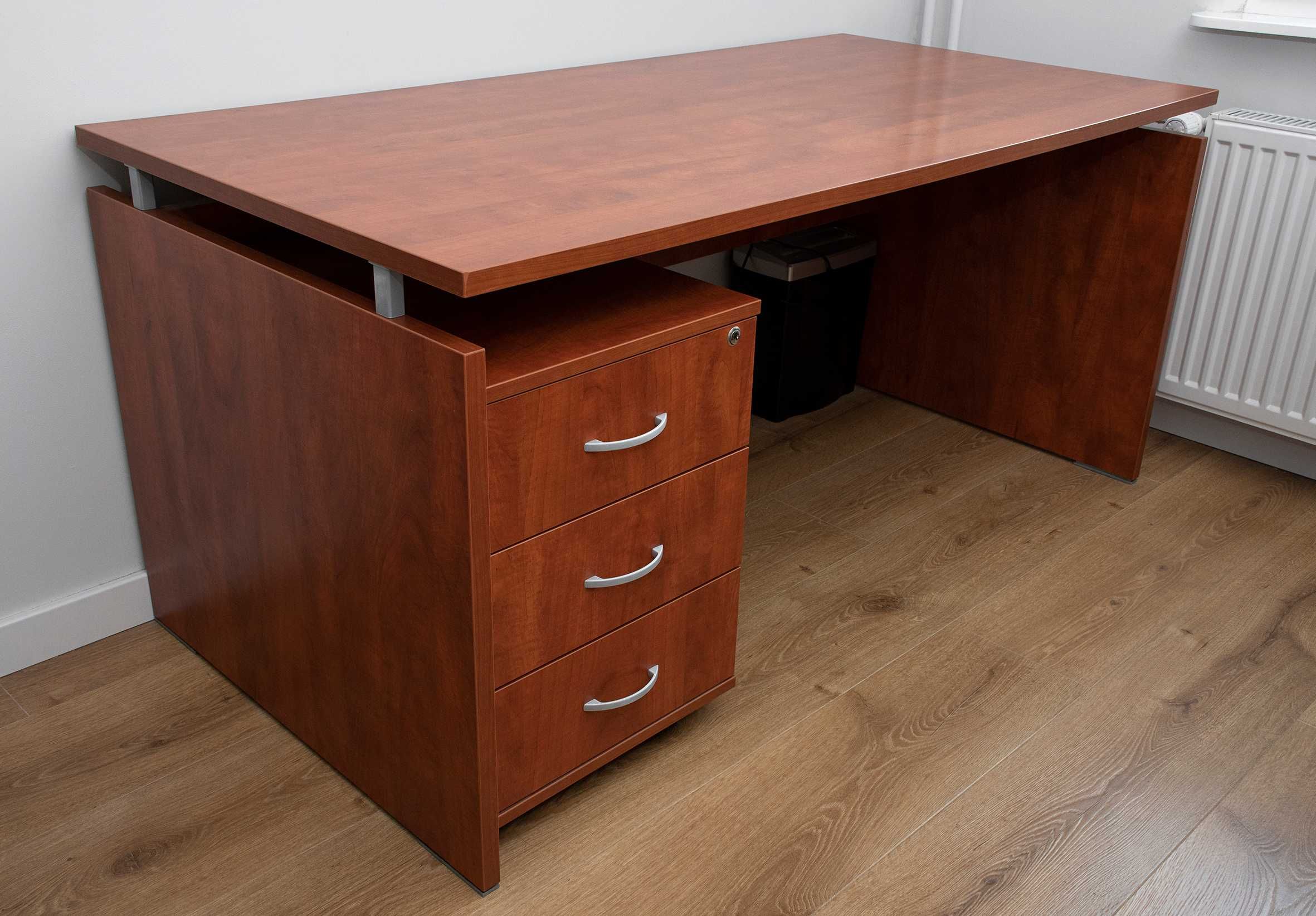BALMA – BIURKO komputerowe z szufladami Duże 2 os* Solidne Ława 160x80