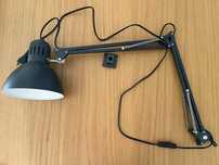 Ikea Tertial lampa biurkowa ciemnoszara
