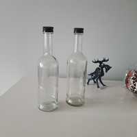 Butelki 250 ml butelka retro vintage Oldscool 2 szt boho szklane NOWE