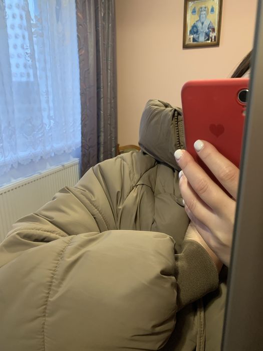 Куртка зимова зефірка оверсайз шоколад