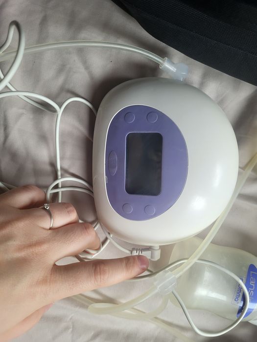 Lansinoh podwojny laktator na dwie piersi, woreczki na pokarm, podklad