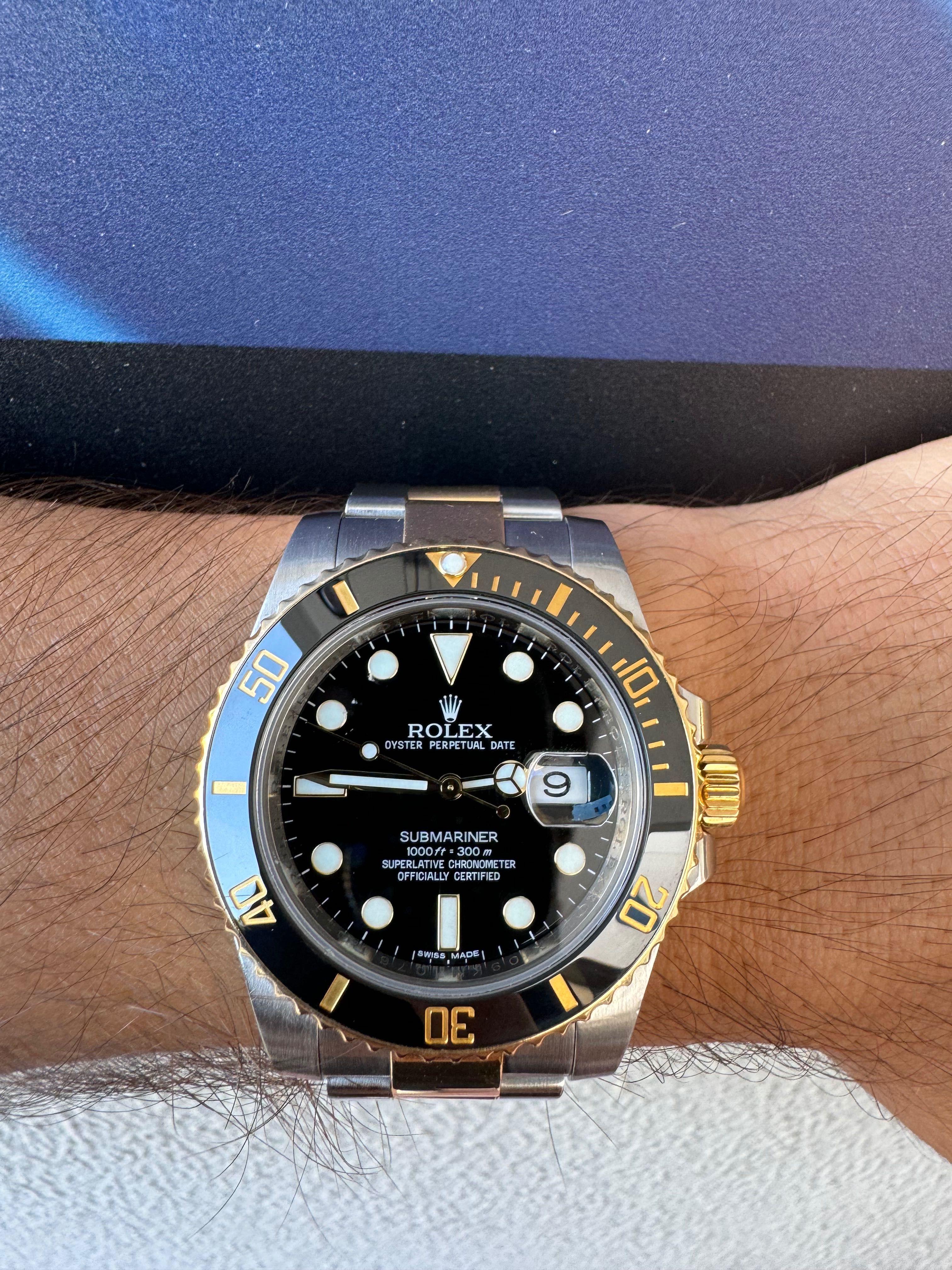 Rolex Submariner Date aço/ouro 116613LN - 40mm - 2017