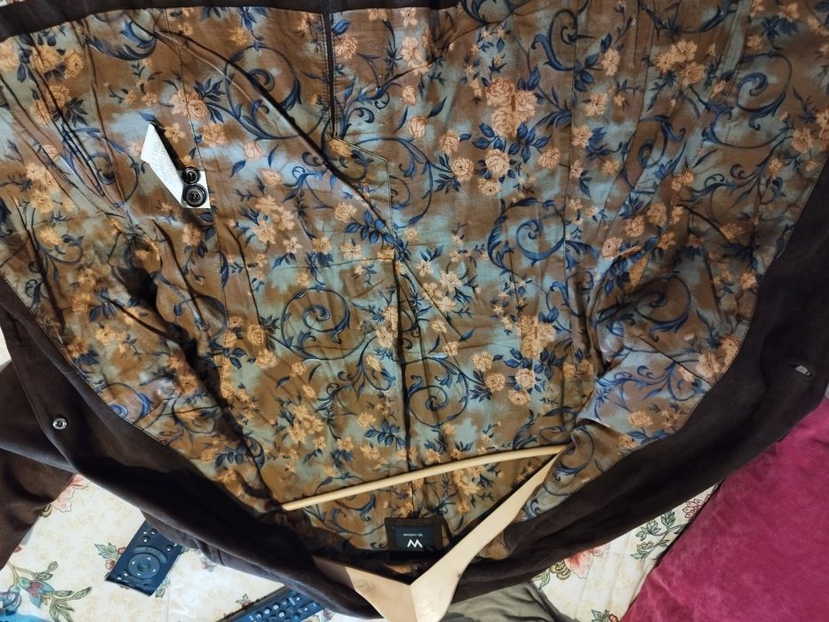 Casaco de pele em camurça