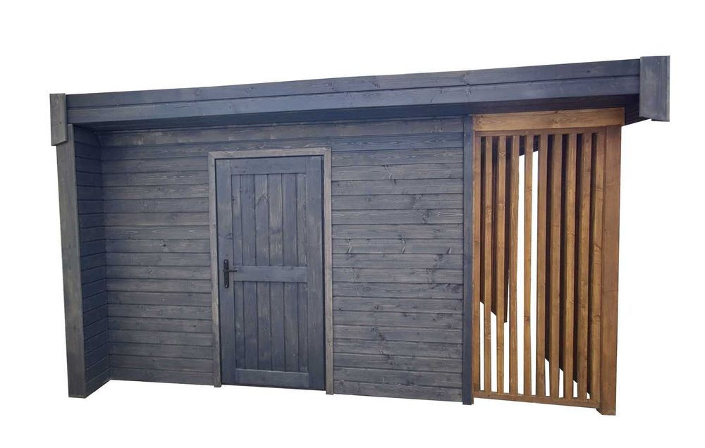 Domek ogrodowy, domek gospodarczy z drewutnią "Magnum" 4x3