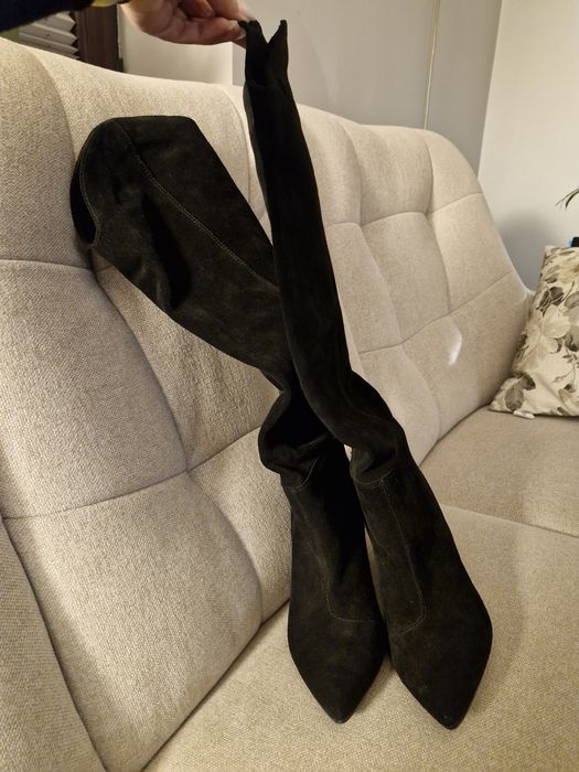 Zamszowe kozaki rozm.39