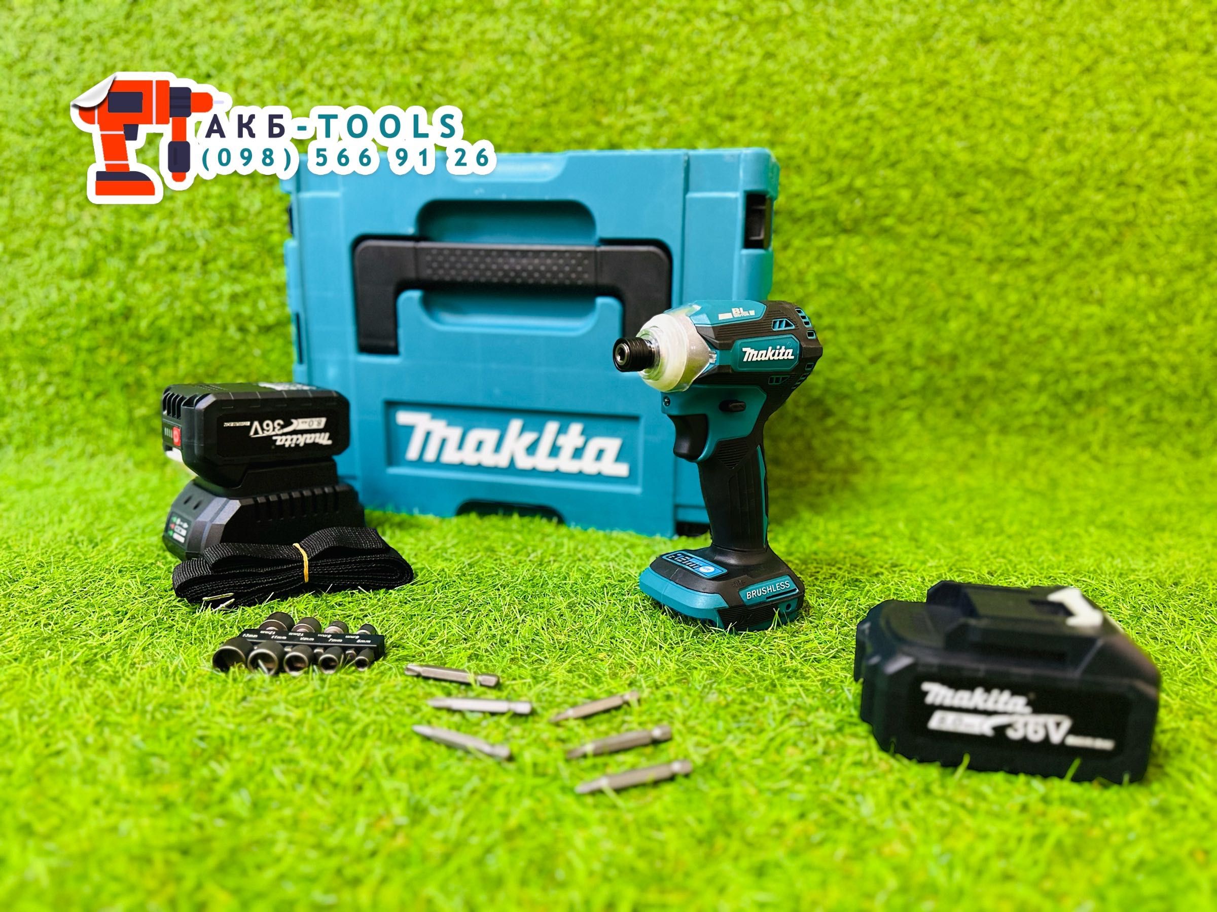 Акумуляторний Імпакт потужний Винтоверт Makita DTD171 170Nm 36V 8Ah.