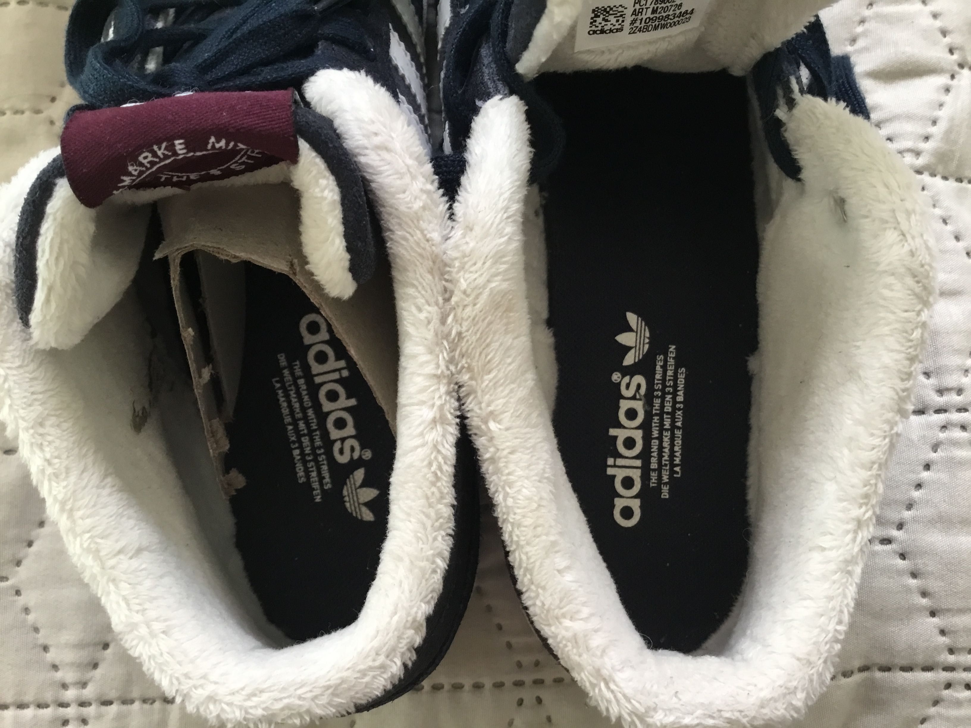 trample za kostkę zamszowe sznurowane Adidas