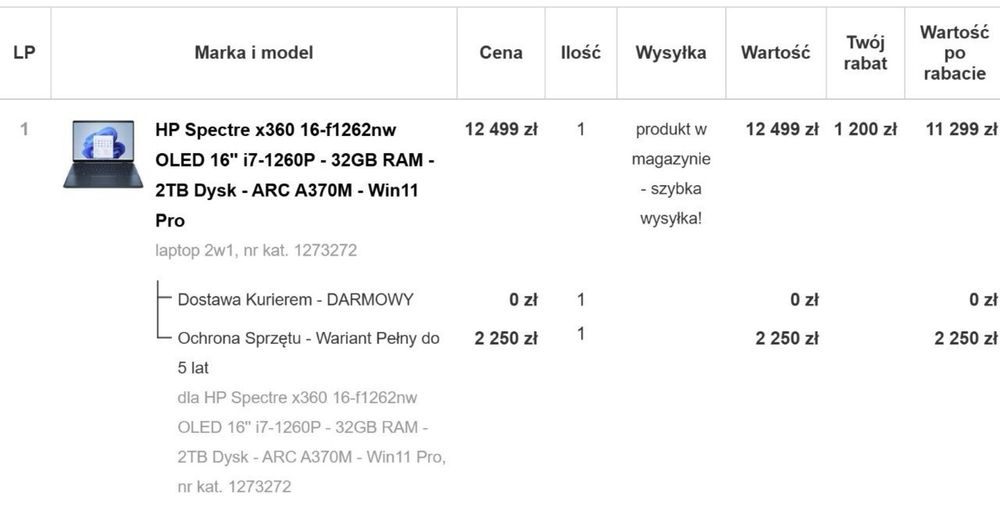 Laptop 2w1 HP Spectre x360 dotykowy OLED plus grawancja do 2028 r.