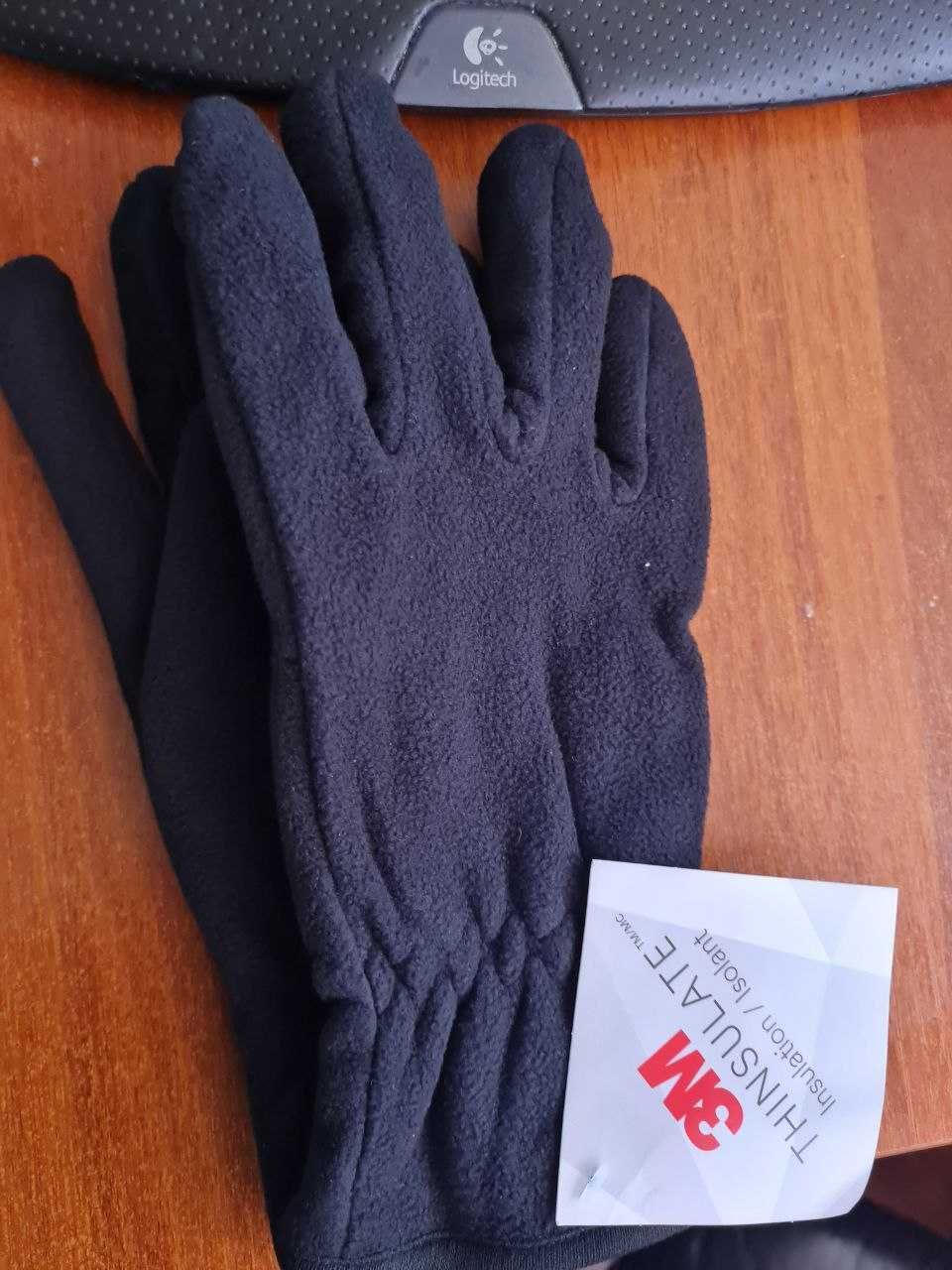 Зимние флисовые перчатки