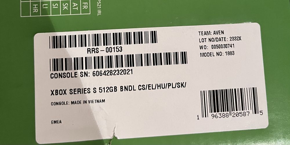 Xbox Series S 512GB + Pad + Game pass 3 mc