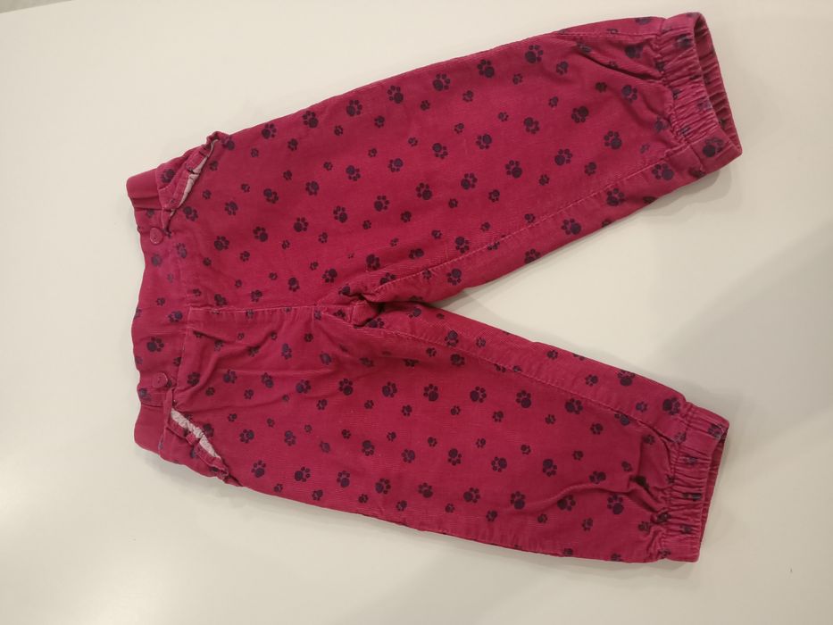 Spodnie legginsy leginsy niemowlęce dla dziewczynki rozmiar 80