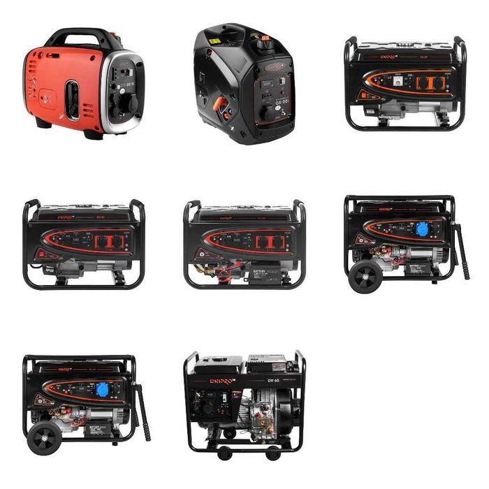 Генератор бензиновий Дизельний Dnipro-M (0.8-2-2.5-3-5-6-7кВт)
