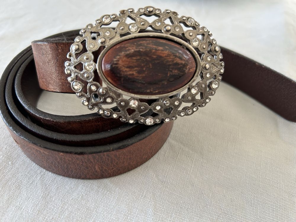 Cinto castanho da massimo dutti