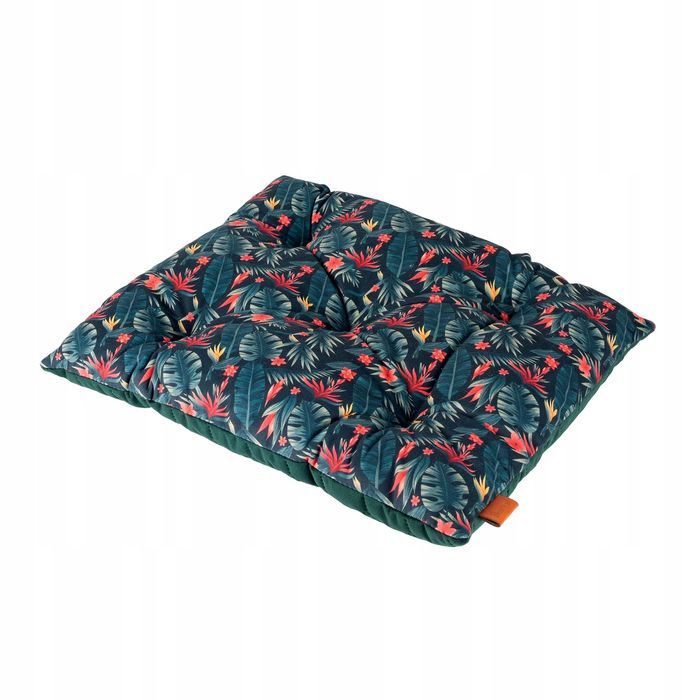 pikowana poduszka posłanko dla małego pieska jamnika 38x48 cm zielona