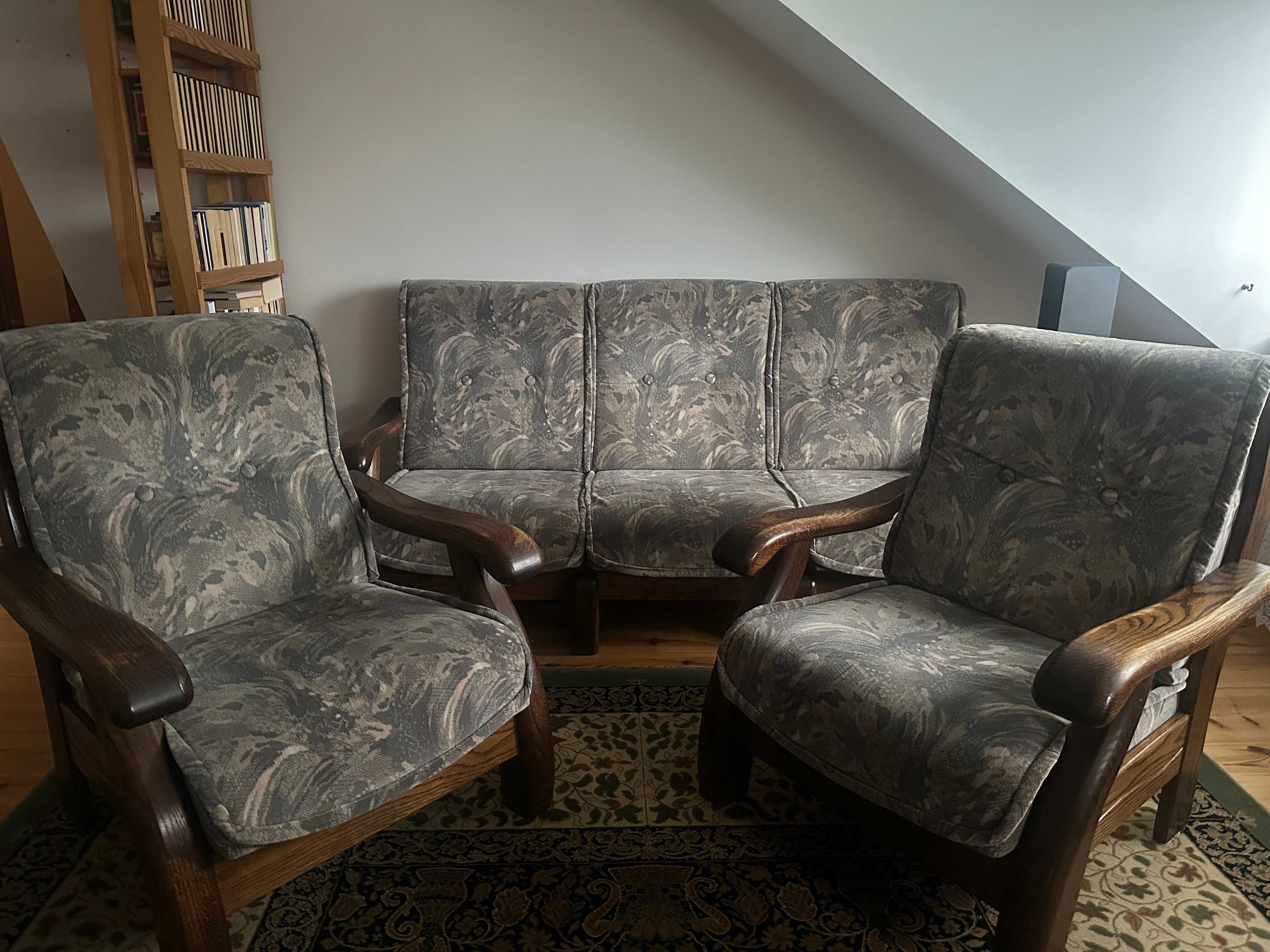 Wypoczynek, sofa plus dwa fotele