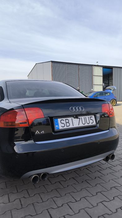 Audi A4 B6 B7 Spoiler Lotka Dokładka Tylna Czarny Połysk