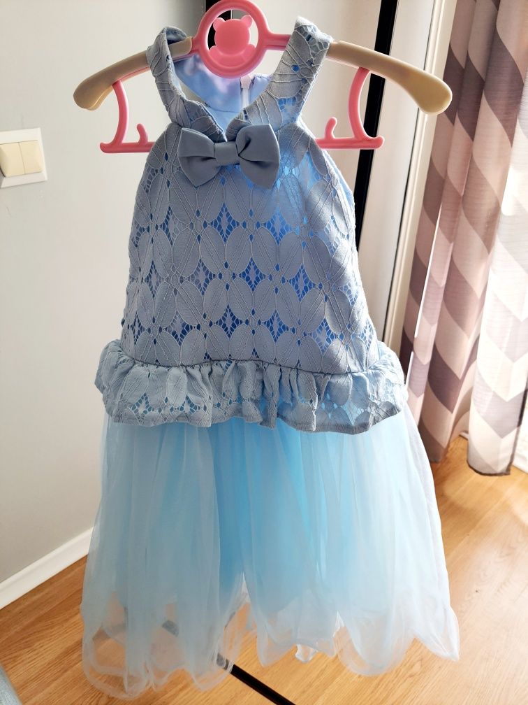 Tiulowa sukienka wizytowa tutu 110-116cm