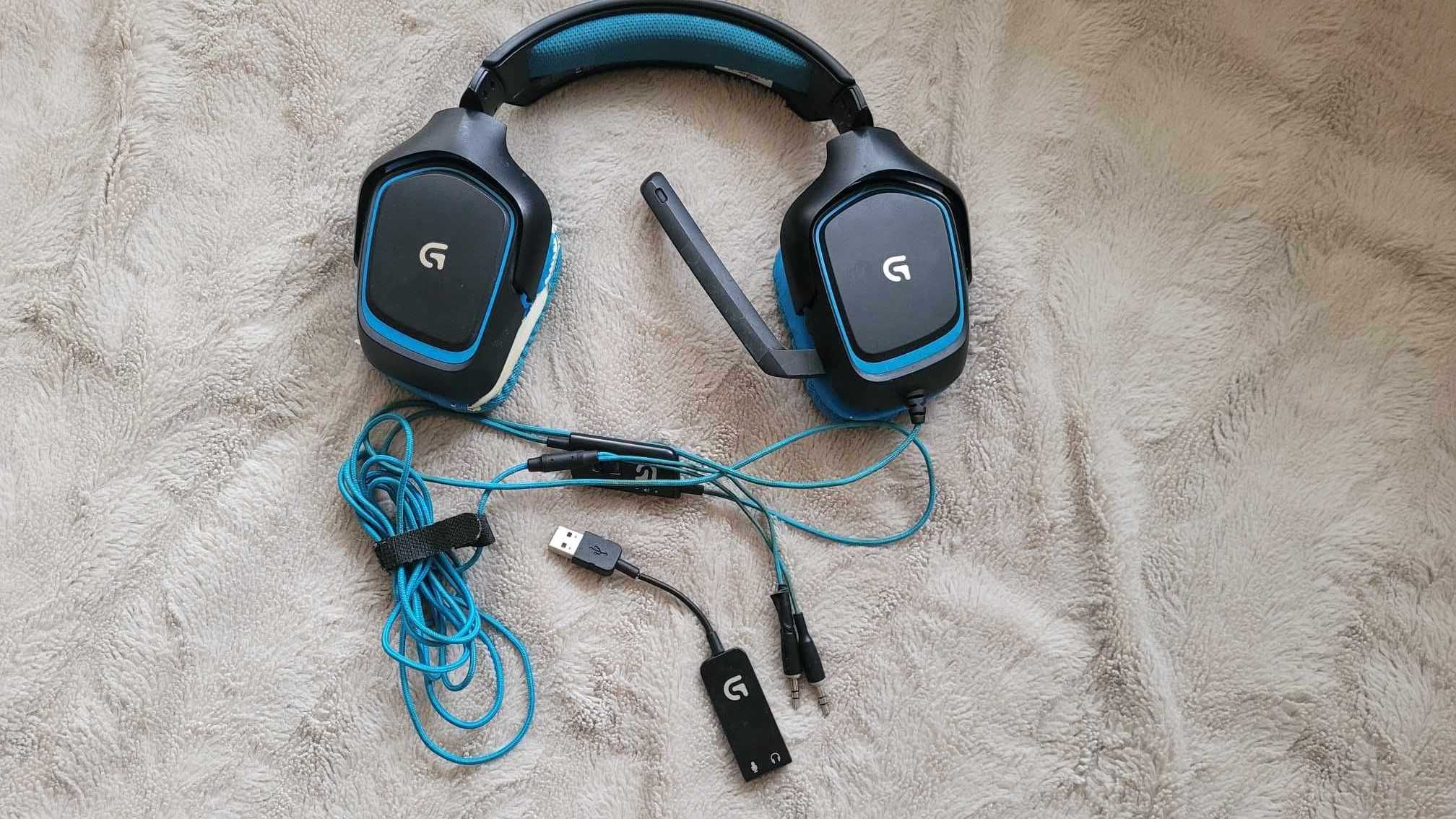 Logitech G430 słuchawki gamingowe nauczne
