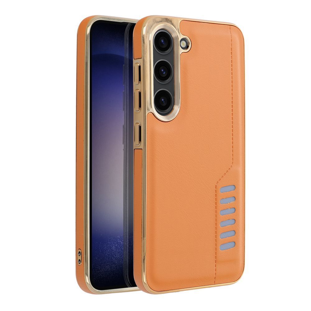 Etui Case Plecki Milano Do Samsung A25 5G Brązowy + Szkło 9H