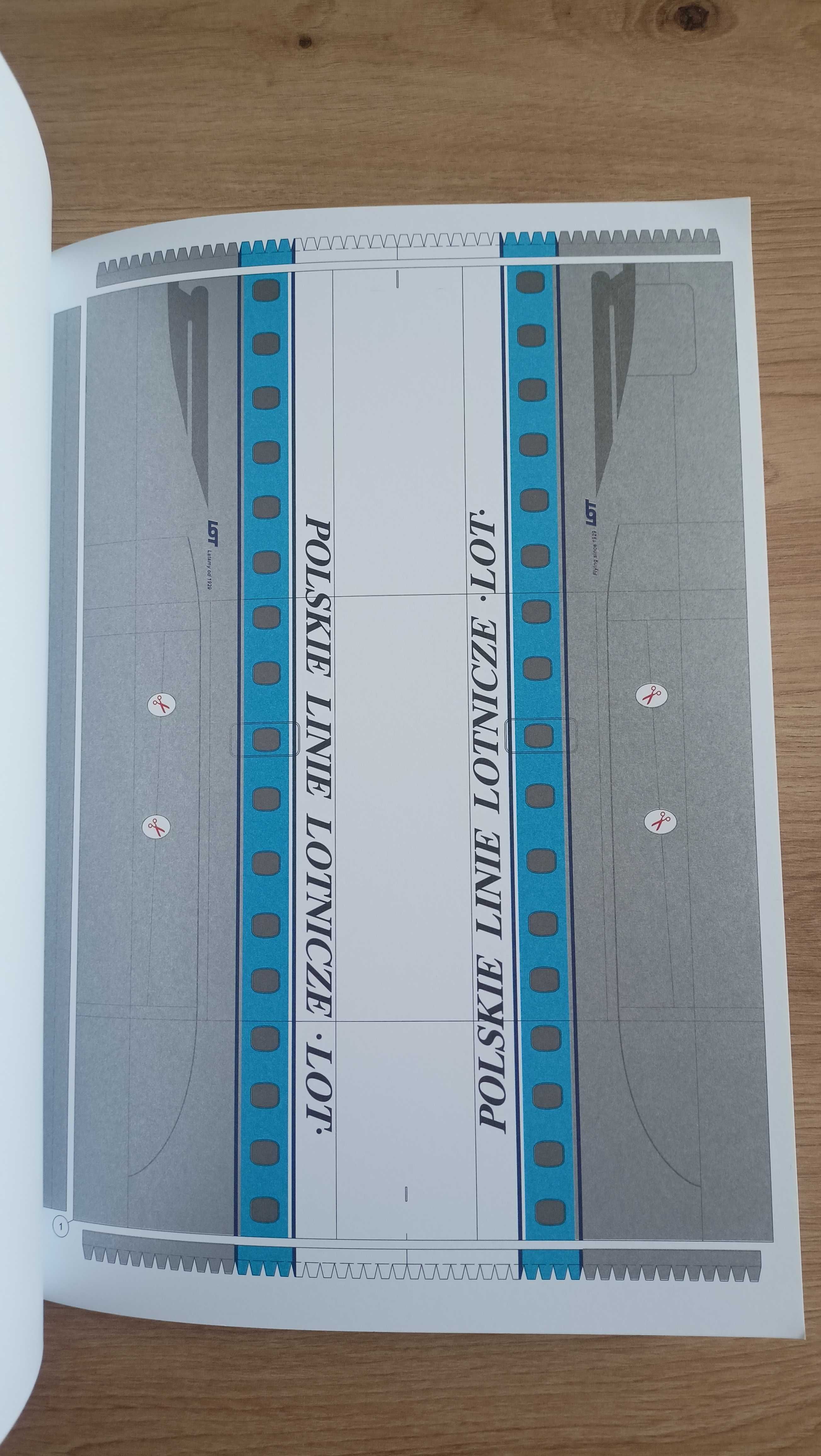 Model kartonowy - Embraer 175 PLL LOT - Wydawnictwa MPModel 75