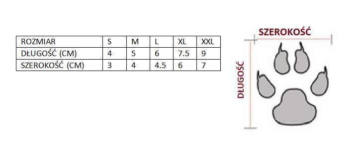 Buty wodoodporne dla małych ras zwierząt rozmiar S