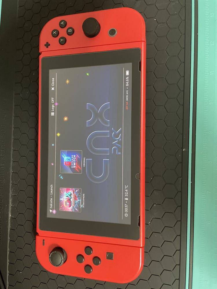Vendo Nintendo Switch V2 Versão Mario - Red & Blue Desbloqueada