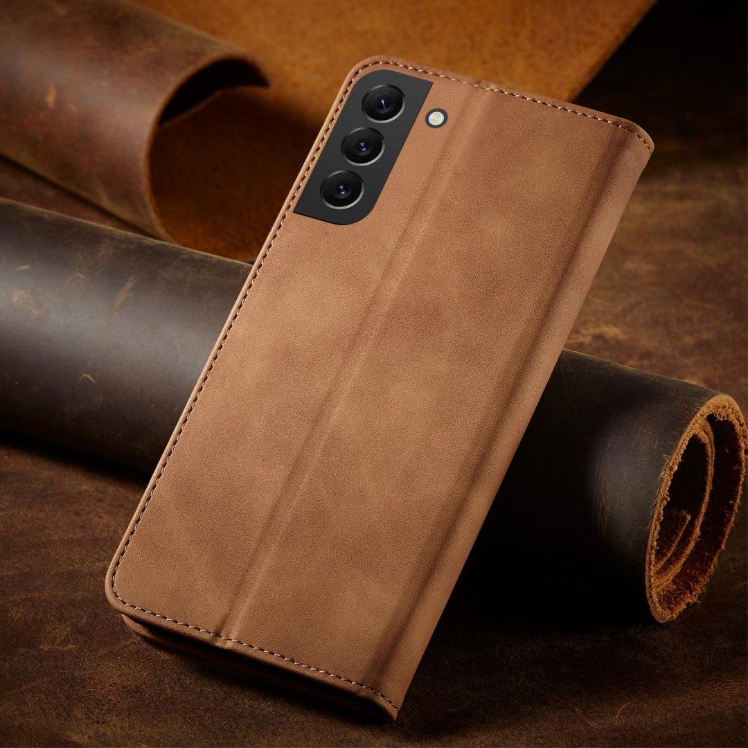 Etui Fancy Braders Case Do Samsung Galaxy S22 Brązowy