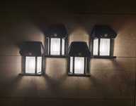 Lampa solarna , kinkiet zewnętrzny , zestaw 4 lampy