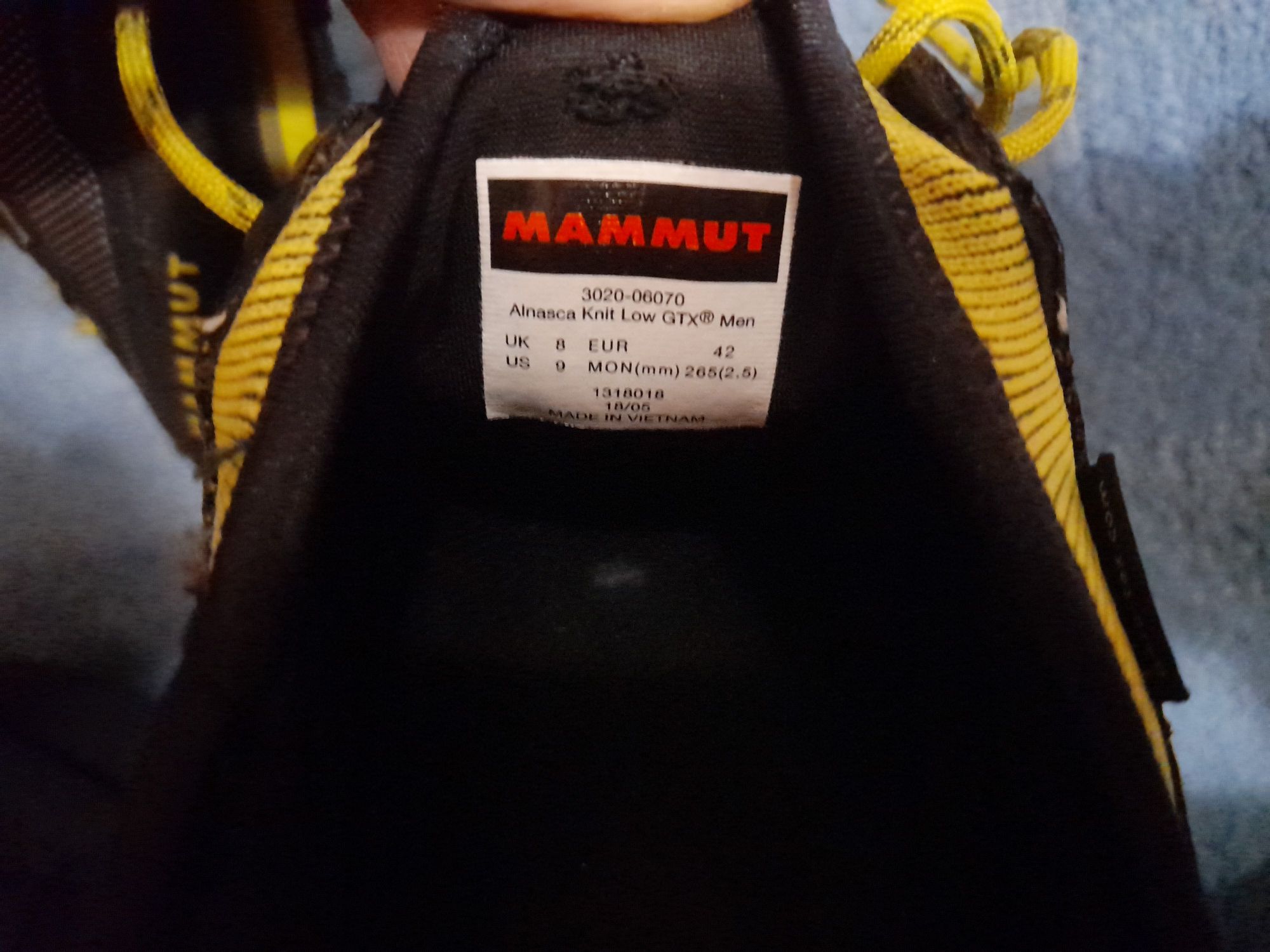 Оригинал Кроссовки MAMMUT AlnascaKnitLow GTX SS19, 42