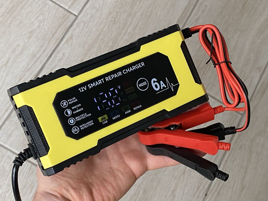 => 12V/6A Импульсное Зарядное устройство для автоаккумулятора Зарядний