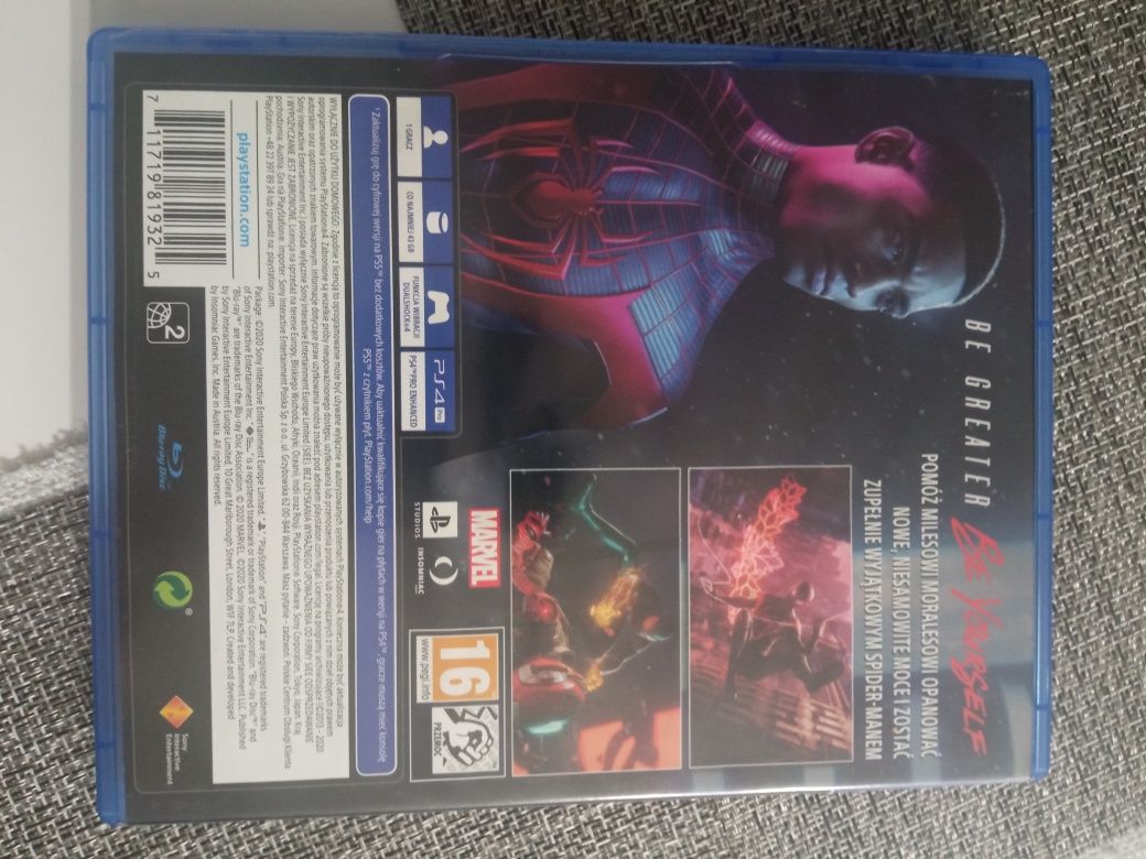 Gra PS4 spider Man Marvel