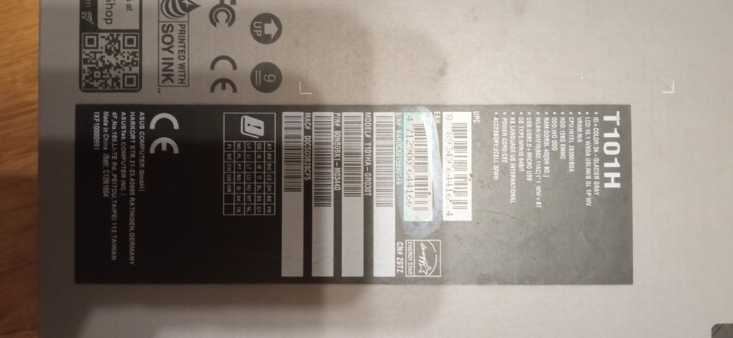 Tablet laptop transformer Asus T101H