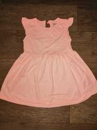 размер 92,18-24 мес, Летнее платье на девочку, нежно персикового цвета