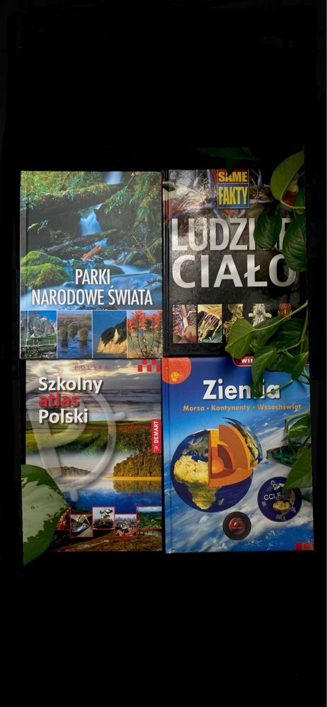 Szkolny atlas Polski, Ludzkie Ciało, Ziemia, Parki Narodowe Świata