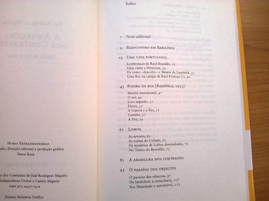 A Amargura dos Contrastes - José Rodrigues Miguéis (portes grátis)