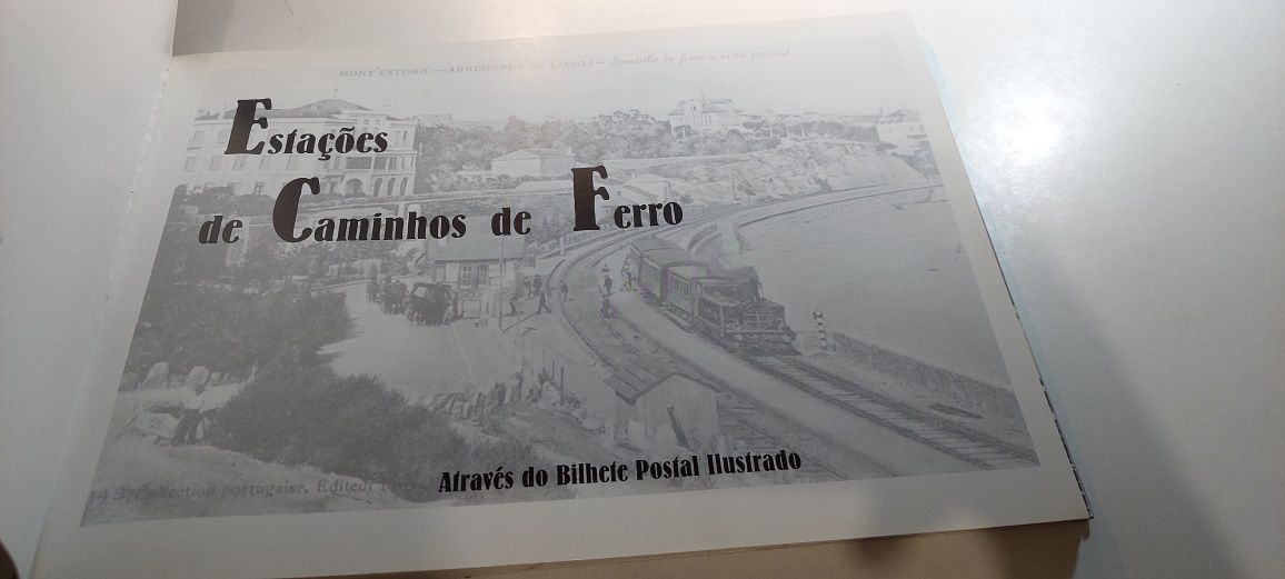 Estações de Caminhos de Ferro Através do Bilhete Postal Ilustrado
