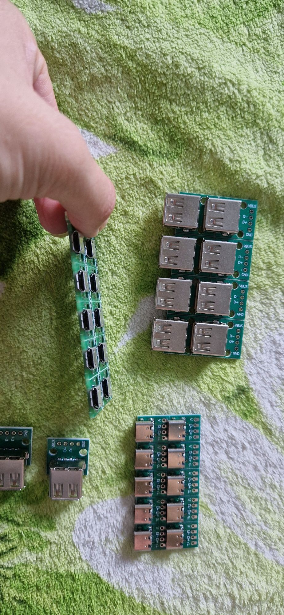 Конектор USB/type C/ micro usb на платі