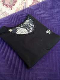 Czarny t-shirt z kwiatami na plecach Hummel Creol Brothers S