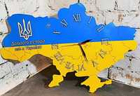 Годинник настінний мапа України: Часы