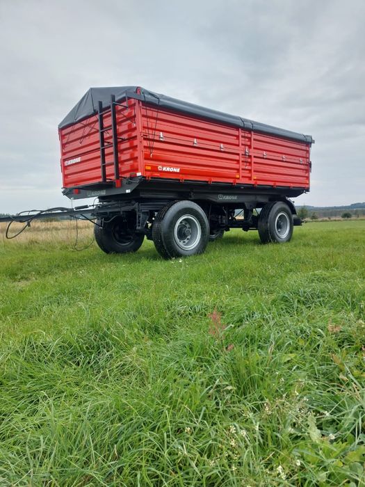 KRONE DK225 przyczepa rolnicza DMC 18T wywrot na kulach 3str LED