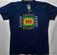 Nowy T-shirt Koszulka GUCCI GRANATOWA na prezent OKAZJA XL
