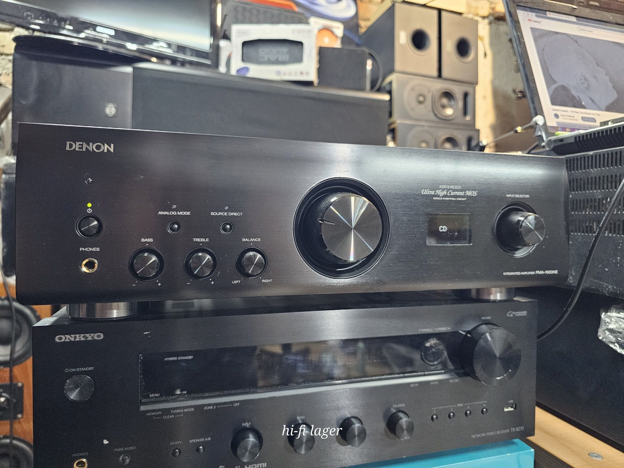 Новий ‼️Denon pma 1600 ne Шикарный усилитель MosFet с USB ЦАП DSD 11,