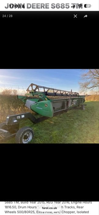 JOHN DEERE S685 TM джон дір
