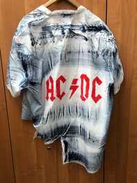 Koszula AC/DC ręczna robota idealna na prezent
