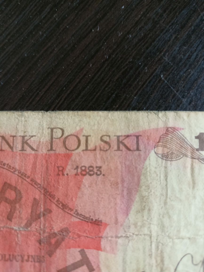 Banknot 100zl 1883 rok