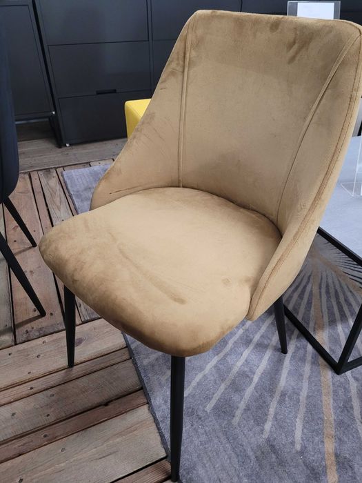 Krzesło tapicerowane Modern Gold