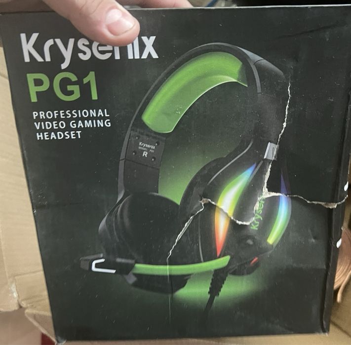 Ігрові навушники Krysenix PG1 з мікрофоном
