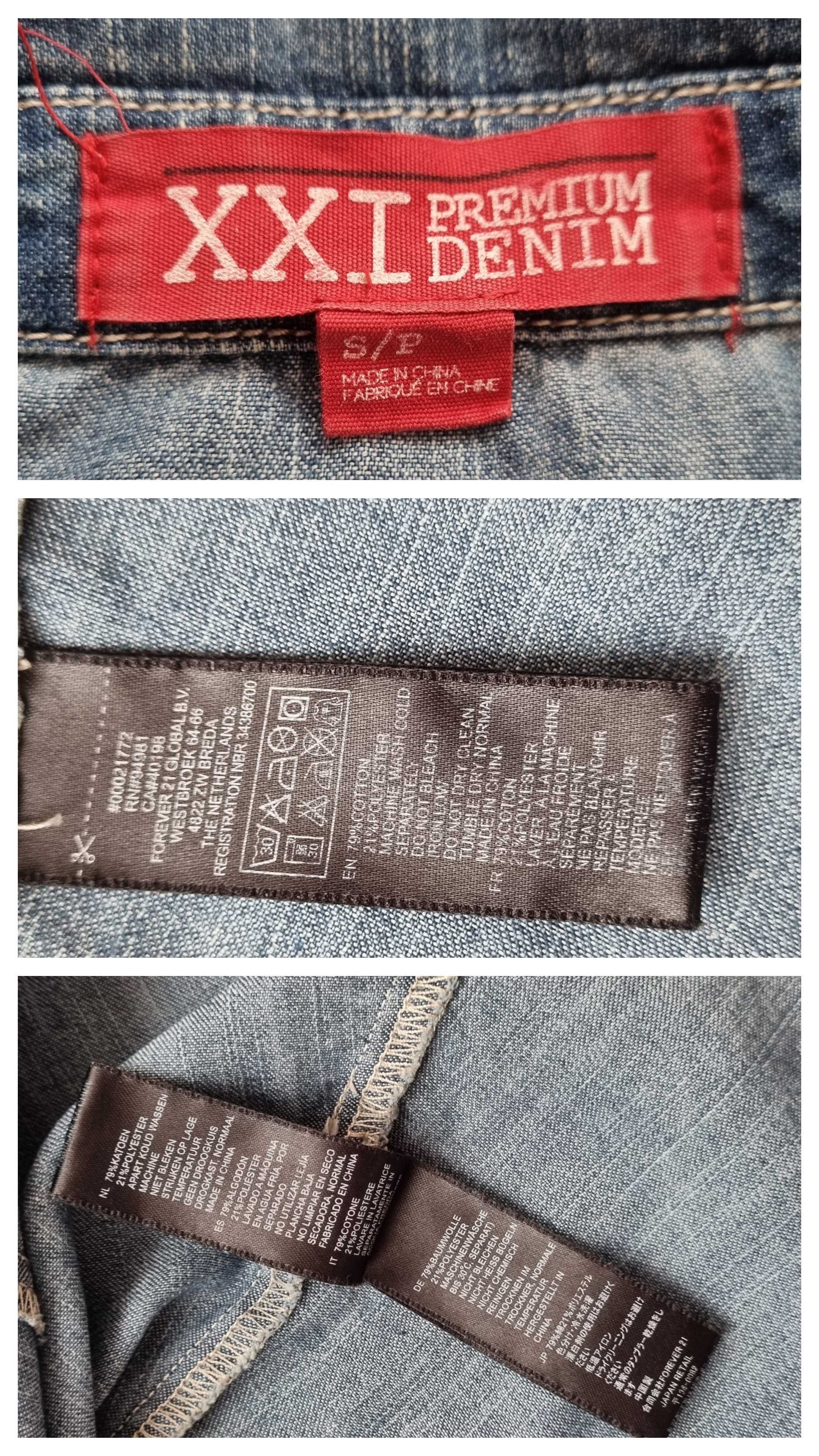 Koszulka damska jeansowa Premium Denim rozmiar S